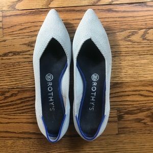 Rothy’s Flax Birdseye Pointed Flats